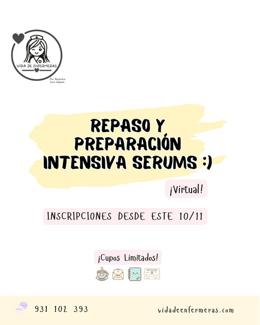 REPASO SERUMS 2026 - ENFERMERÍA