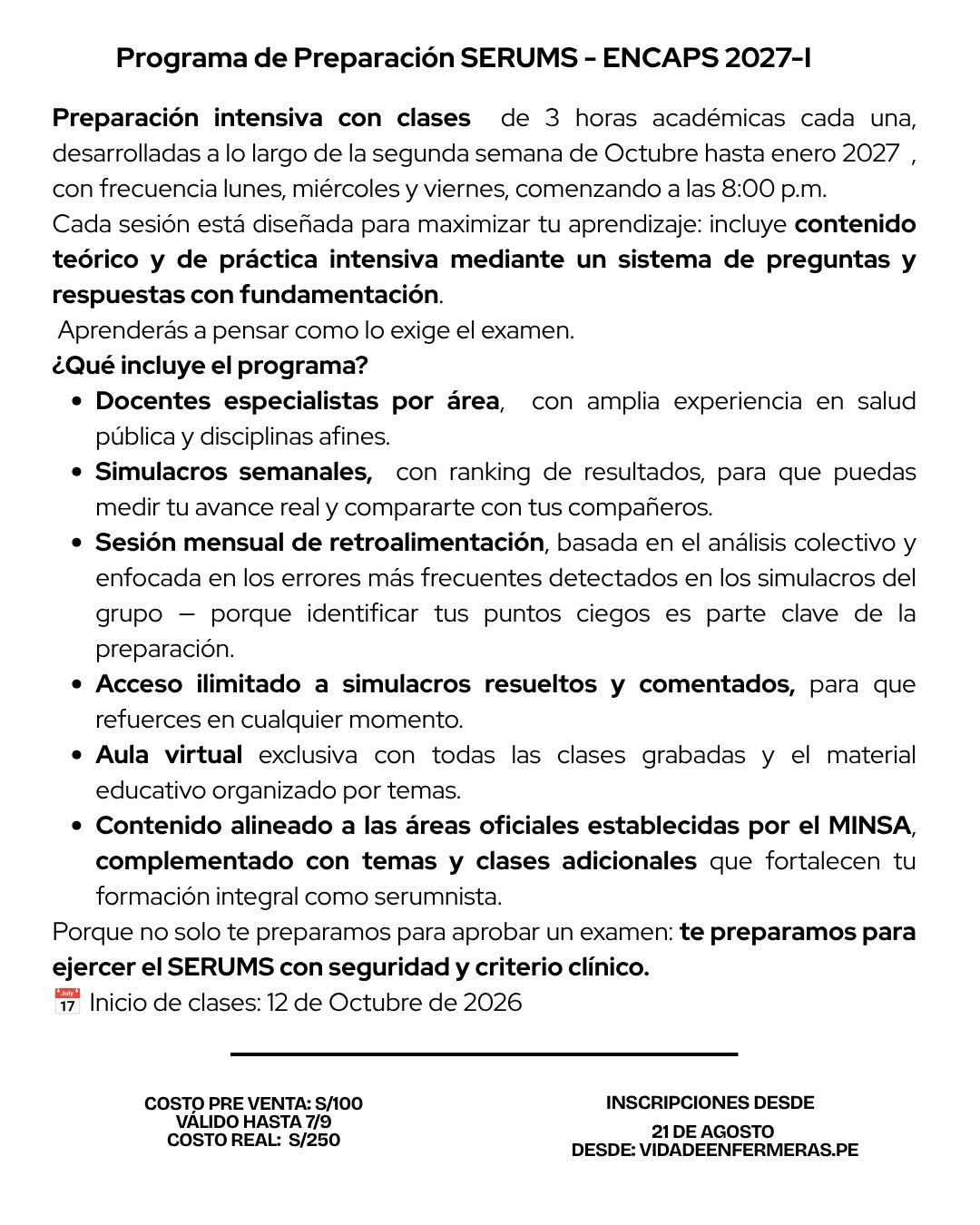 Curso Repaso ENCAPS 2027-I